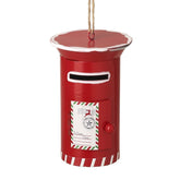 Red hanging post box